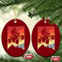 Vintage All-Terrain Vehicles Ceramic Ornament Retro 4 Wheeler ATV Riding Quadrider - Wonder Print Shop