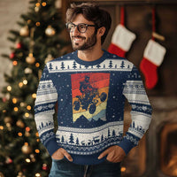 Vintage All-Terrain Vehicles Ugly Christmas Sweater Retro 4 Wheeler ATV Riding Quadrider - Wonder Print Shop