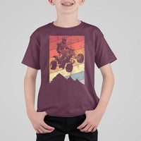 Vintage All-Terrain Vehicles T Shirt For Kid Retro 4 Wheeler ATV Riding Quadrider - Wonder Print Shop