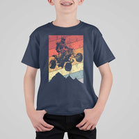 Vintage All-Terrain Vehicles T Shirt For Kid Retro 4 Wheeler ATV Riding Quadrider - Wonder Print Shop