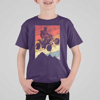 Vintage All-Terrain Vehicles T Shirt For Kid Retro 4 Wheeler ATV Riding Quadrider - Wonder Print Shop