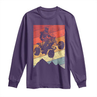Vintage All-Terrain Vehicles Long Sleeve Shirt Retro 4 Wheeler ATV Riding Quadrider - Wonder Print Shop