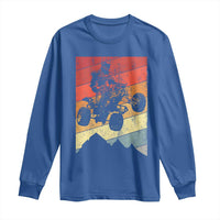 Vintage All-Terrain Vehicles Long Sleeve Shirt Retro 4 Wheeler ATV Riding Quadrider - Wonder Print Shop