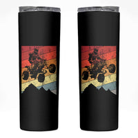 Vintage All-Terrain Vehicles Skinny Tumbler Retro 4 Wheeler ATV Riding Quadrider - Wonder Print Shop