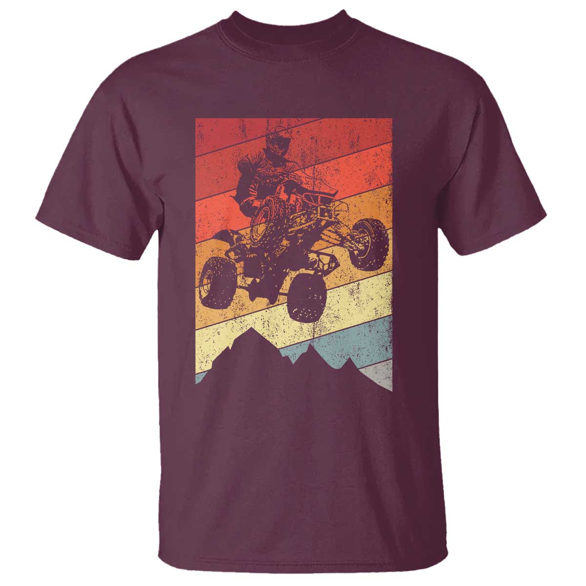 Vintage All-Terrain Vehicles T Shirt Retro 4 Wheeler ATV Riding Quadrider - Wonder Print Shop