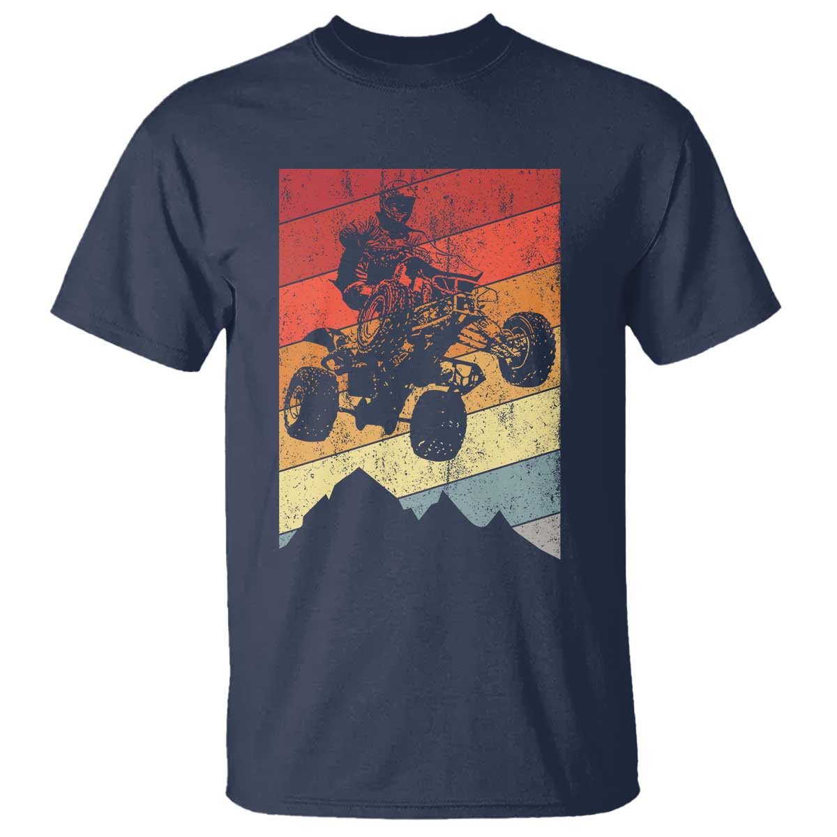 Vintage All-Terrain Vehicles T Shirt Retro 4 Wheeler ATV Riding Quadrider - Wonder Print Shop