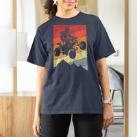 Vintage All-Terrain Vehicles T Shirt For Women Retro 4 Wheeler ATV Riding Quadrider - Wonder Print Shop