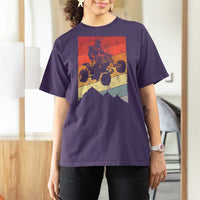Vintage All-Terrain Vehicles T Shirt For Women Retro 4 Wheeler ATV Riding Quadrider - Wonder Print Shop