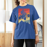 Vintage All-Terrain Vehicles T Shirt For Women Retro 4 Wheeler ATV Riding Quadrider - Wonder Print Shop