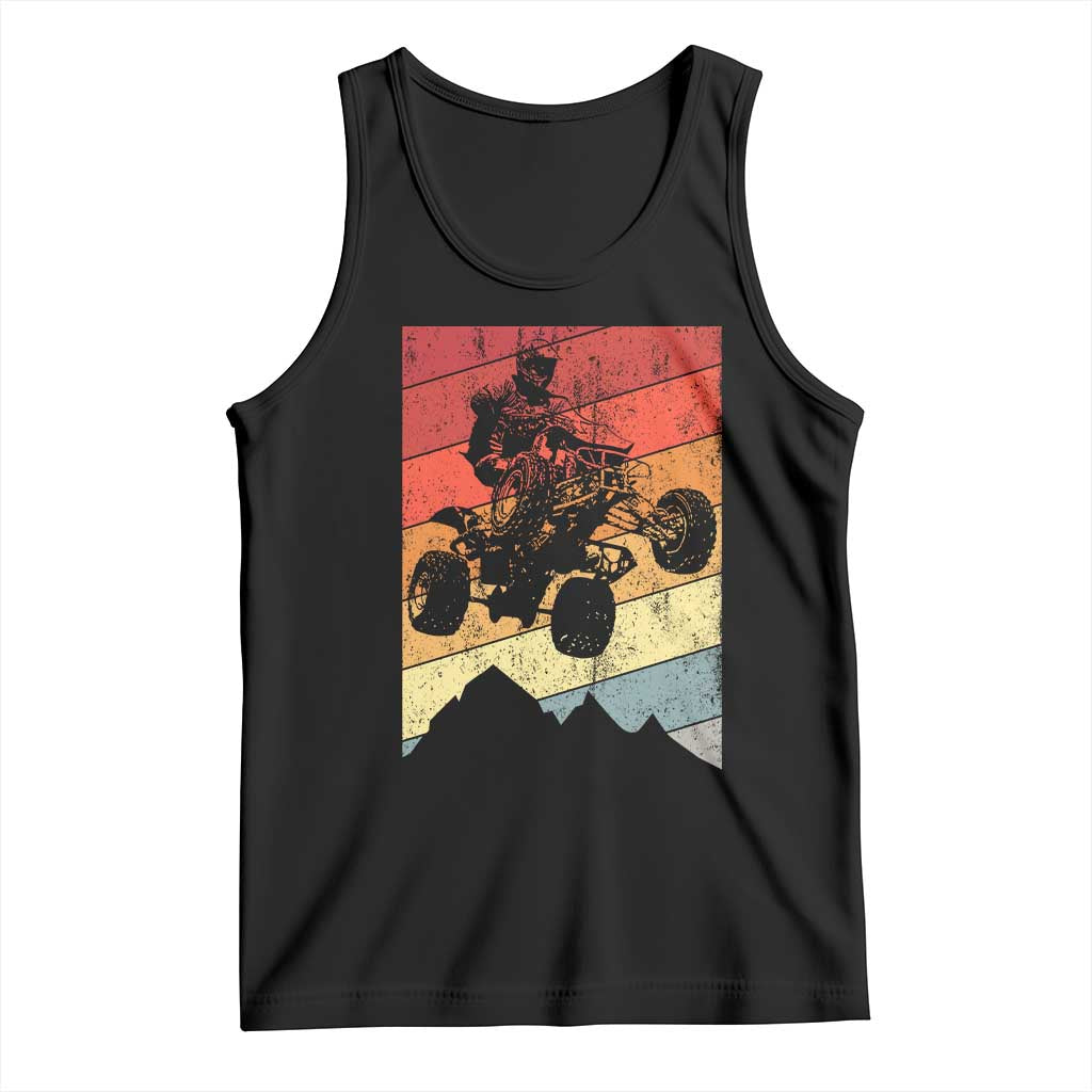 Vintage All-Terrain Vehicles Tank Top Retro 4 Wheeler ATV Riding Quadrider - Wonder Print Shop