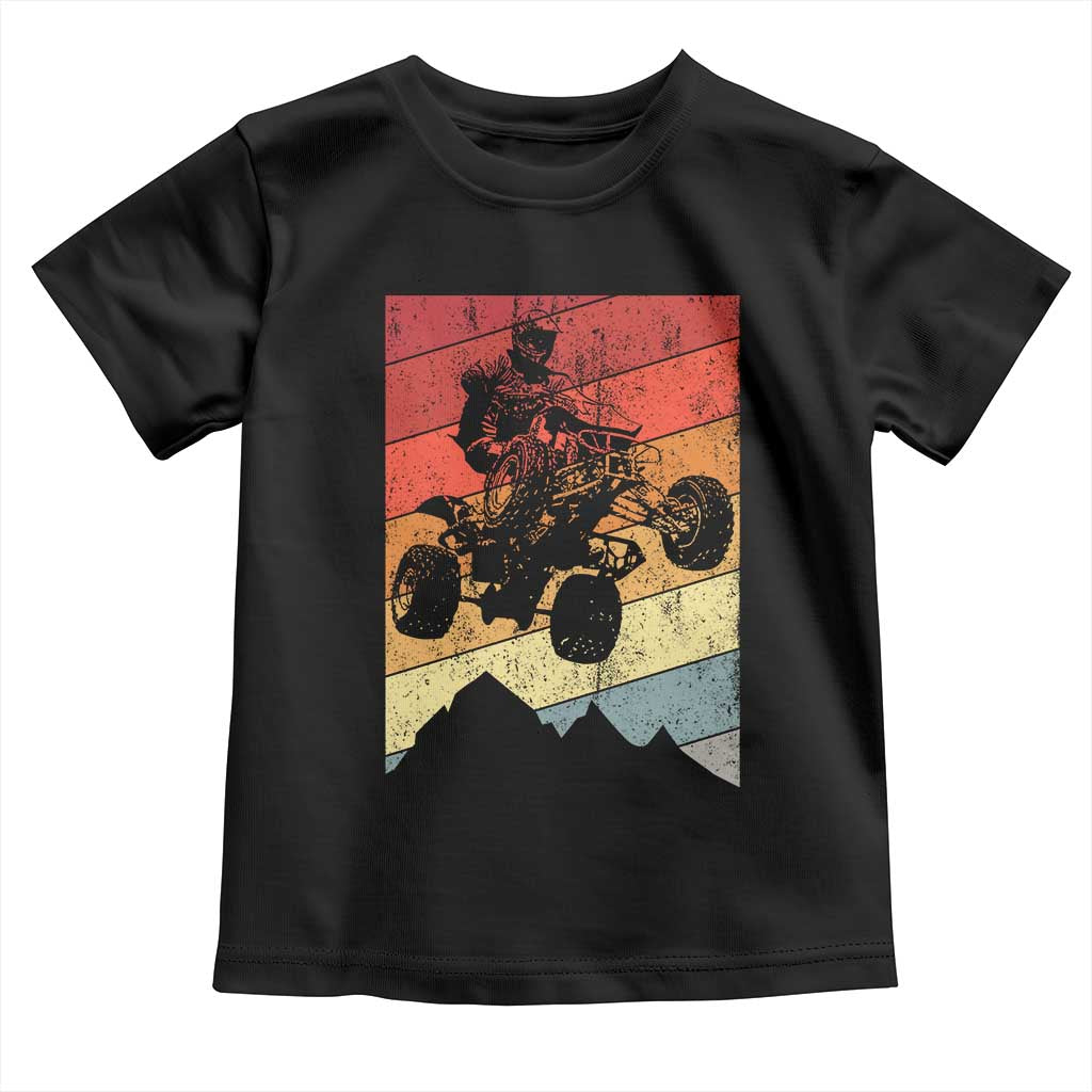 Vintage All-Terrain Vehicles Toddler T Shirt Retro 4 Wheeler ATV Riding Quadrider - Wonder Print Shop