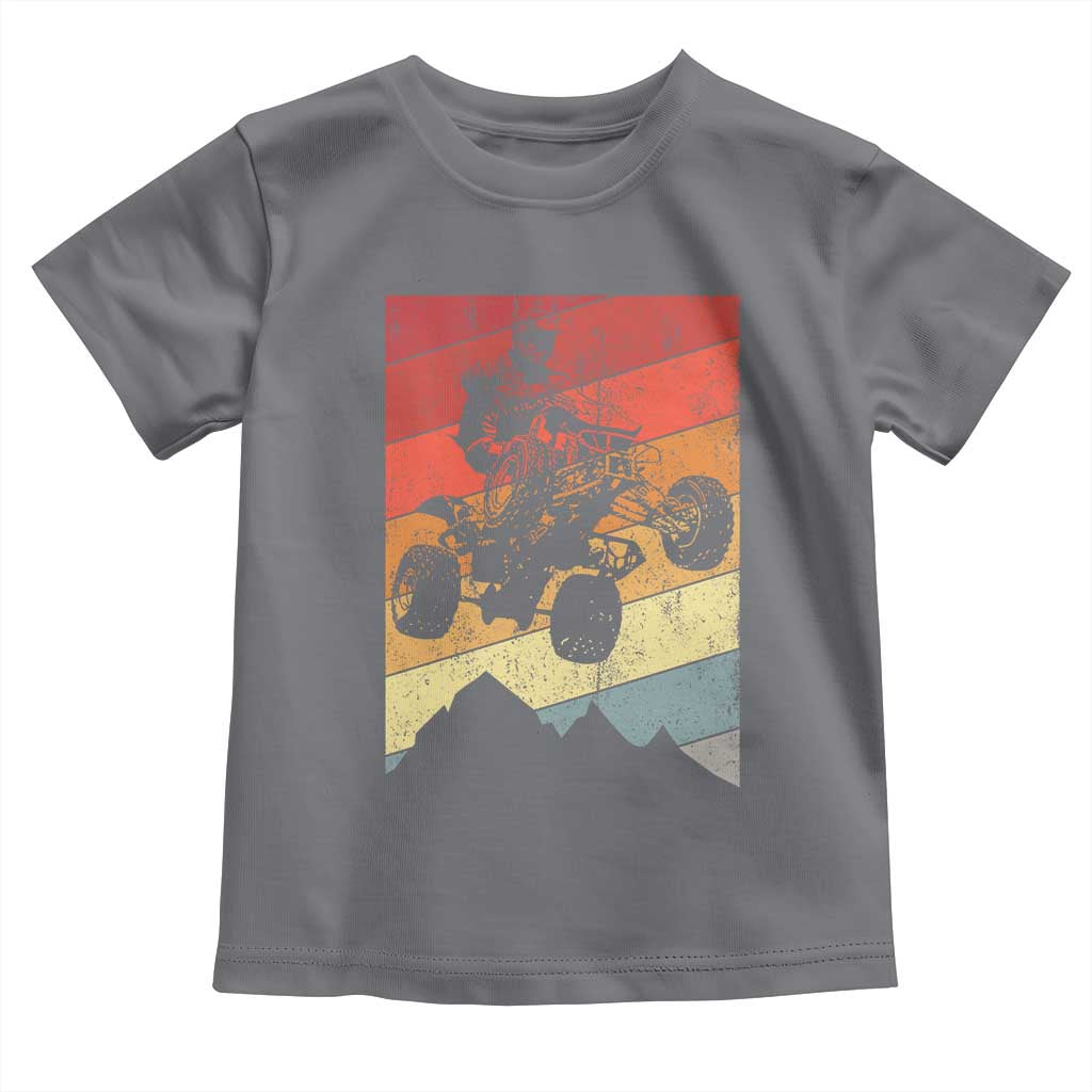 Vintage All-Terrain Vehicles Toddler T Shirt Retro 4 Wheeler ATV Riding Quadrider - Wonder Print Shop