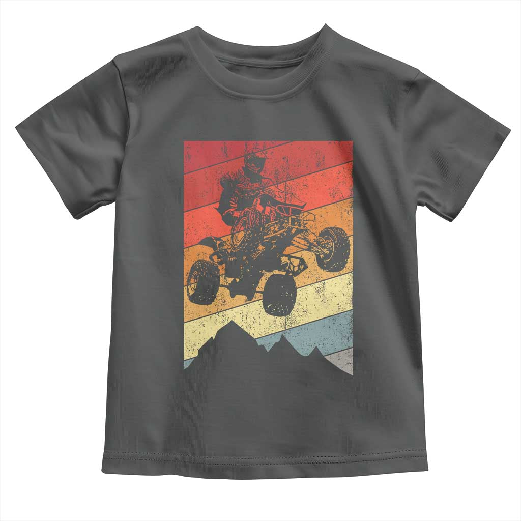 Vintage All-Terrain Vehicles Toddler T Shirt Retro 4 Wheeler ATV Riding Quadrider - Wonder Print Shop