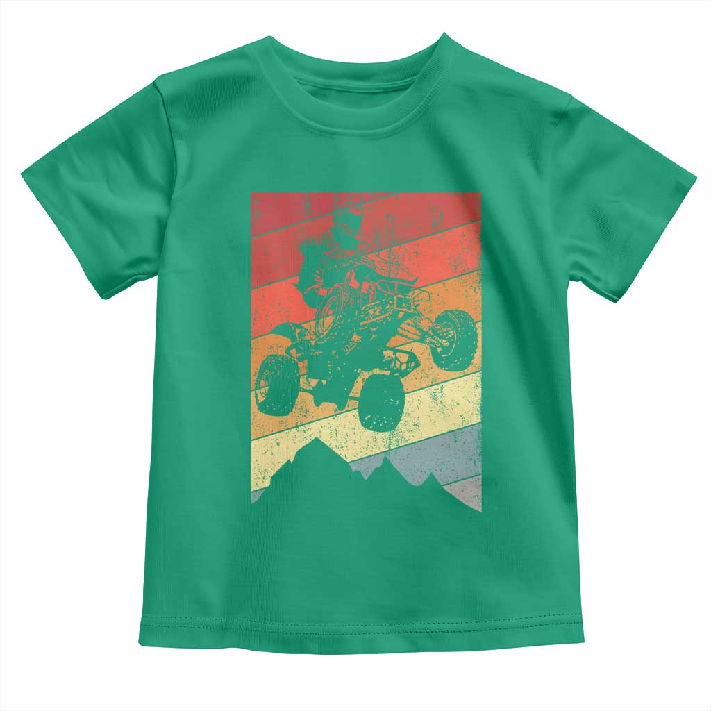 Vintage All-Terrain Vehicles Toddler T Shirt Retro 4 Wheeler ATV Riding Quadrider - Wonder Print Shop
