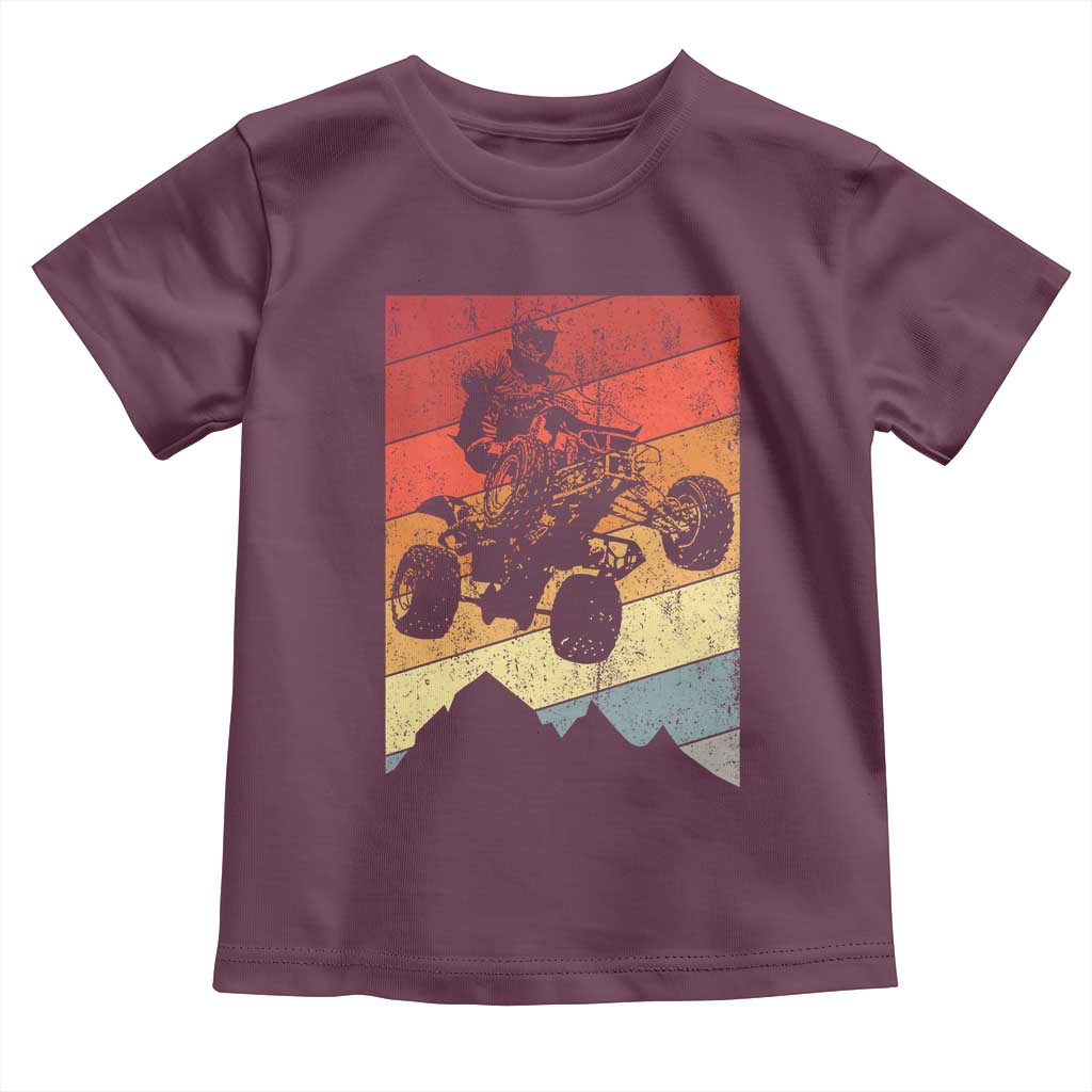 Vintage All-Terrain Vehicles Toddler T Shirt Retro 4 Wheeler ATV Riding Quadrider - Wonder Print Shop