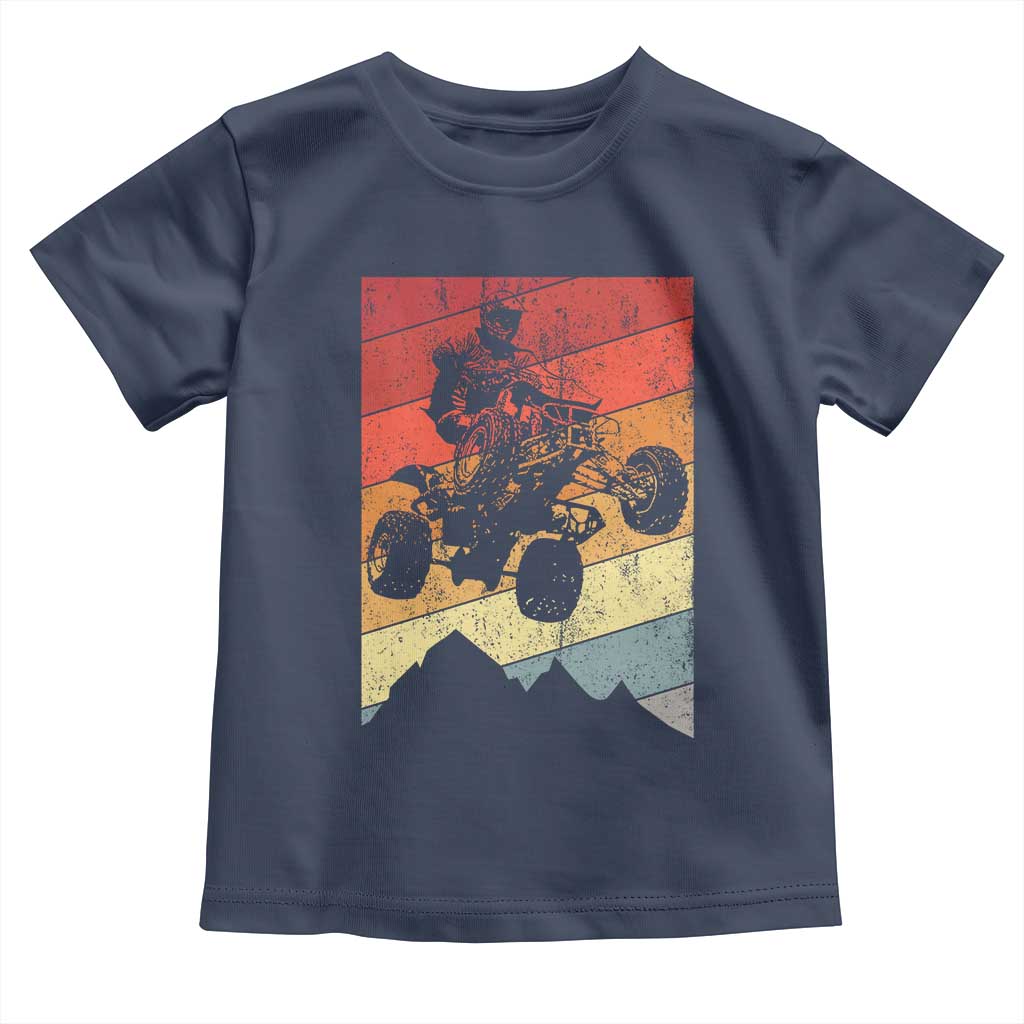 Vintage All-Terrain Vehicles Toddler T Shirt Retro 4 Wheeler ATV Riding Quadrider - Wonder Print Shop