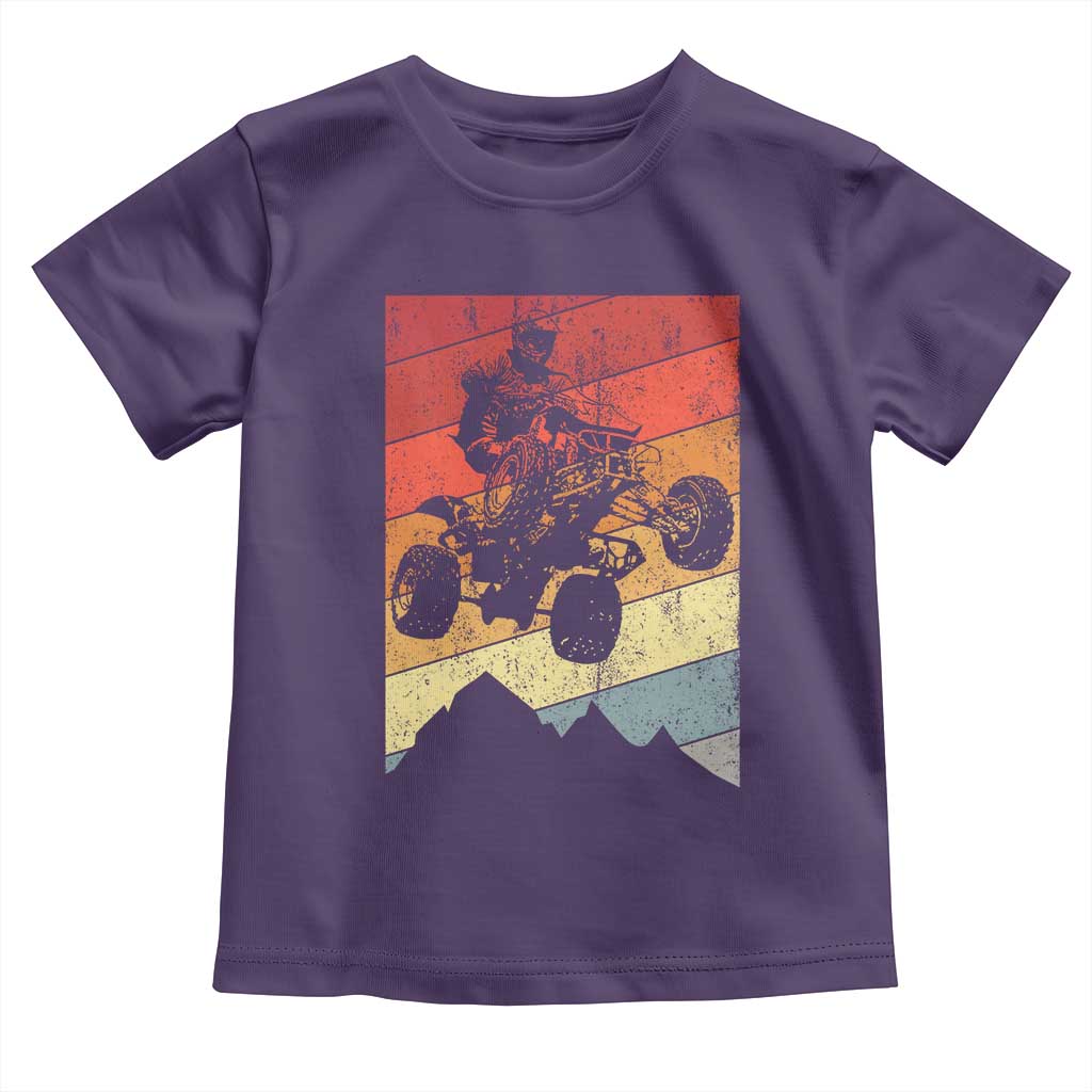 Vintage All-Terrain Vehicles Toddler T Shirt Retro 4 Wheeler ATV Riding Quadrider - Wonder Print Shop