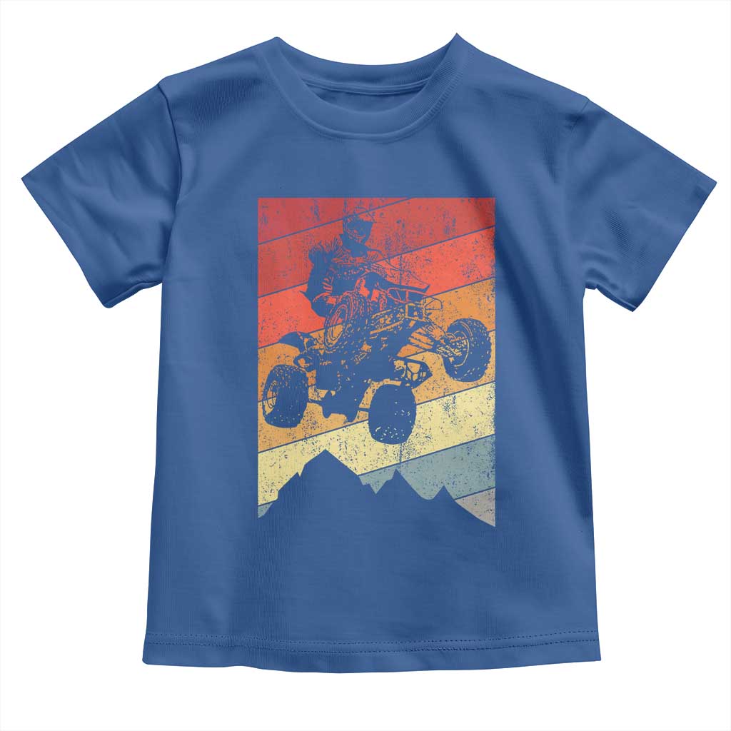 Vintage All-Terrain Vehicles Toddler T Shirt Retro 4 Wheeler ATV Riding Quadrider - Wonder Print Shop