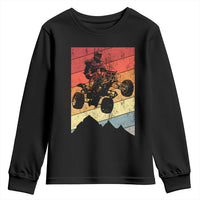 Vintage All-Terrain Vehicles Youth Sweatshirt Retro 4 Wheeler ATV Riding Quadrider - Wonder Print Shop
