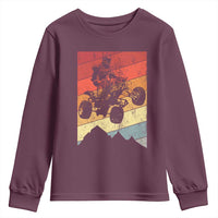 Vintage All-Terrain Vehicles Youth Sweatshirt Retro 4 Wheeler ATV Riding Quadrider - Wonder Print Shop