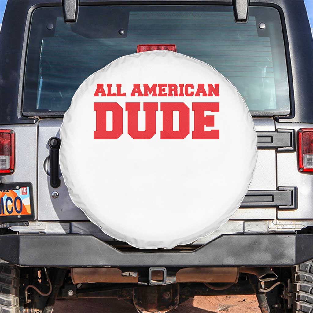 4th of July All American Dude Spare Tire Cover - Wonder Print Shop