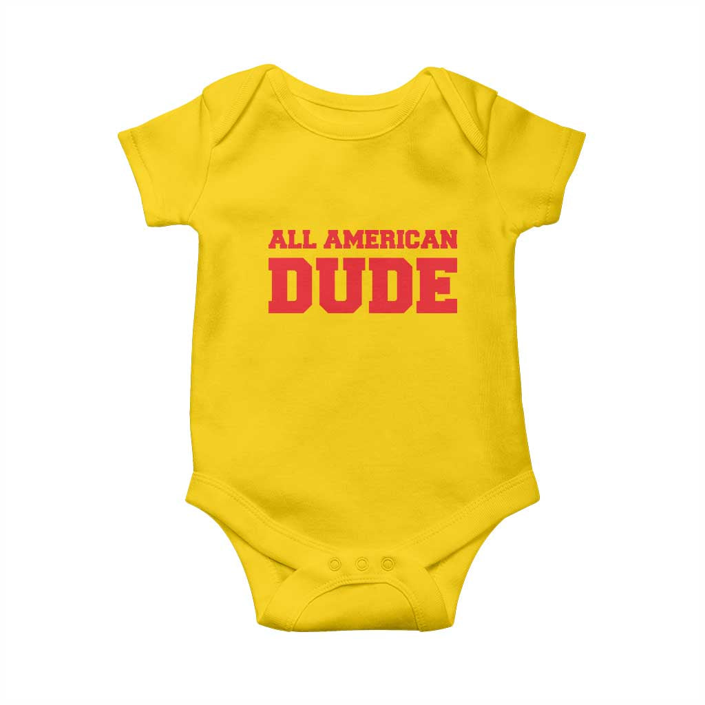 4th of July All American Dude Baby Onesie - Wonder Print Shop