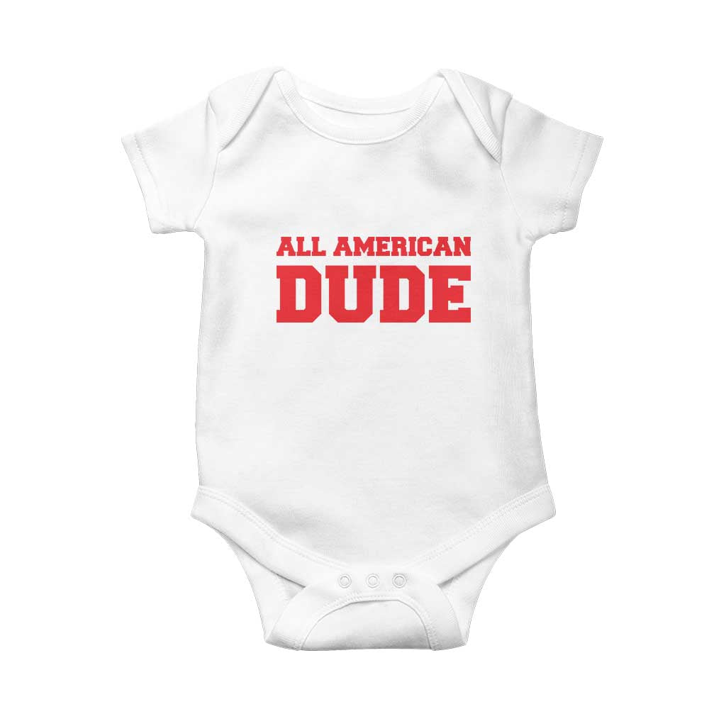 4th of July All American Dude Baby Onesie - Wonder Print Shop