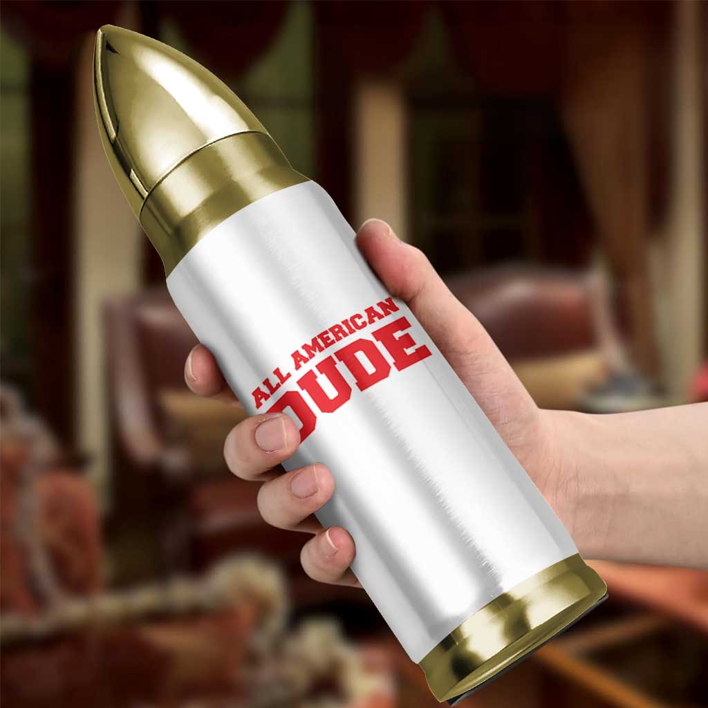 4th of July All American Dude Bullet Tumbler - Wonder Print Shop