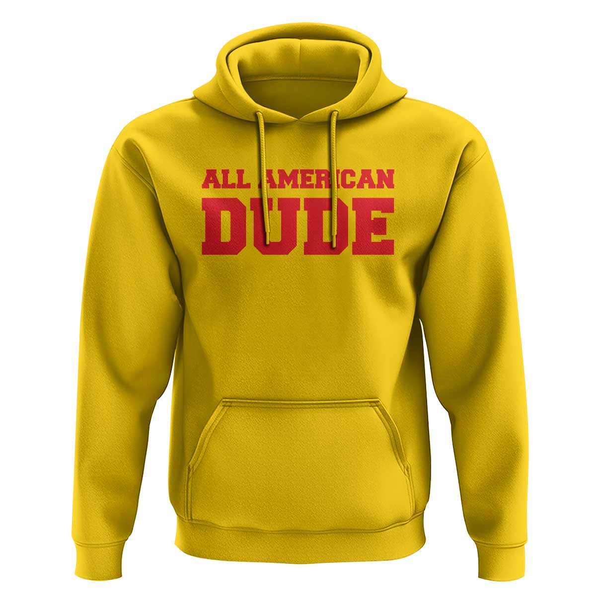 4th of July All American Dude Hoodie - Wonder Print Shop