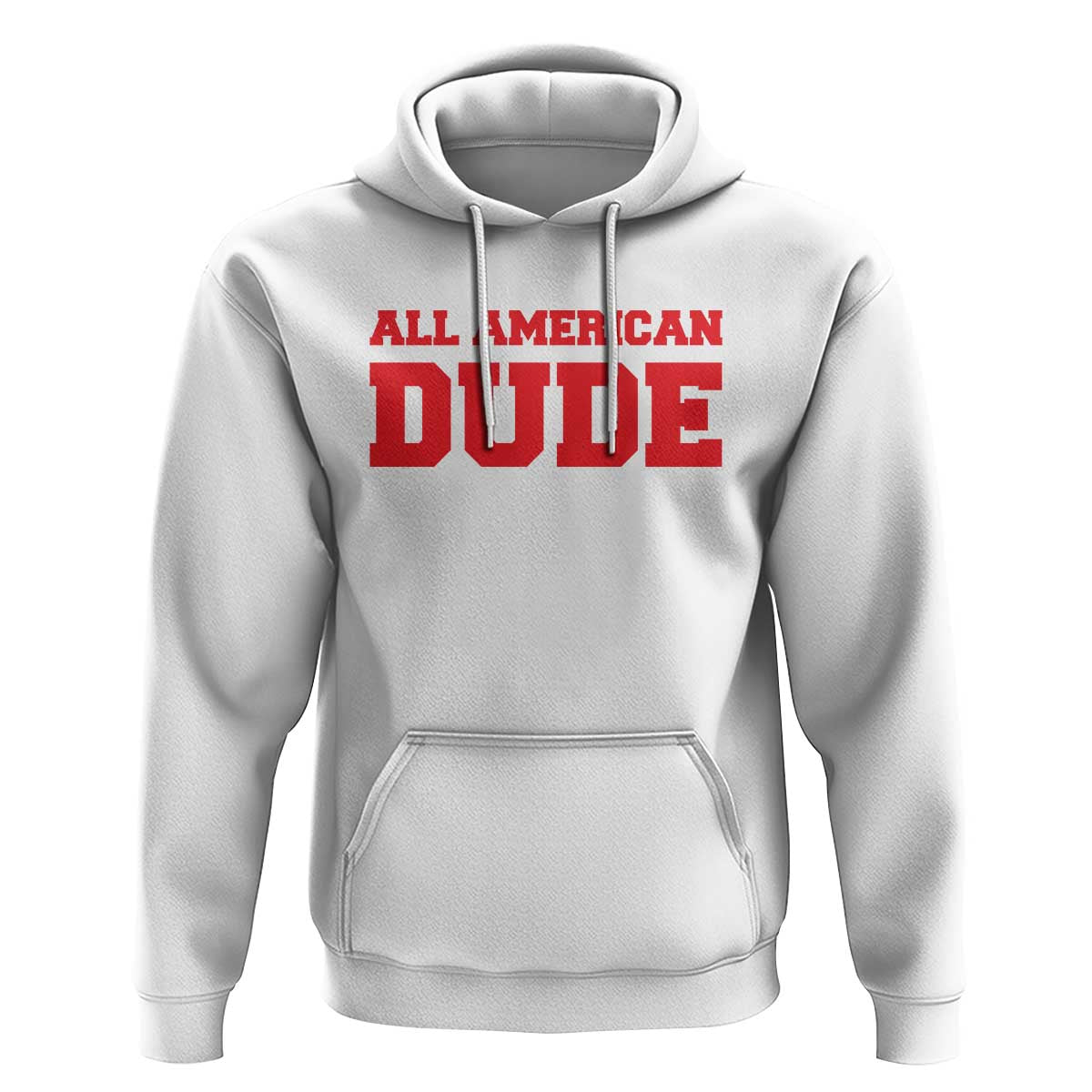 4th of July All American Dude Hoodie - Wonder Print Shop