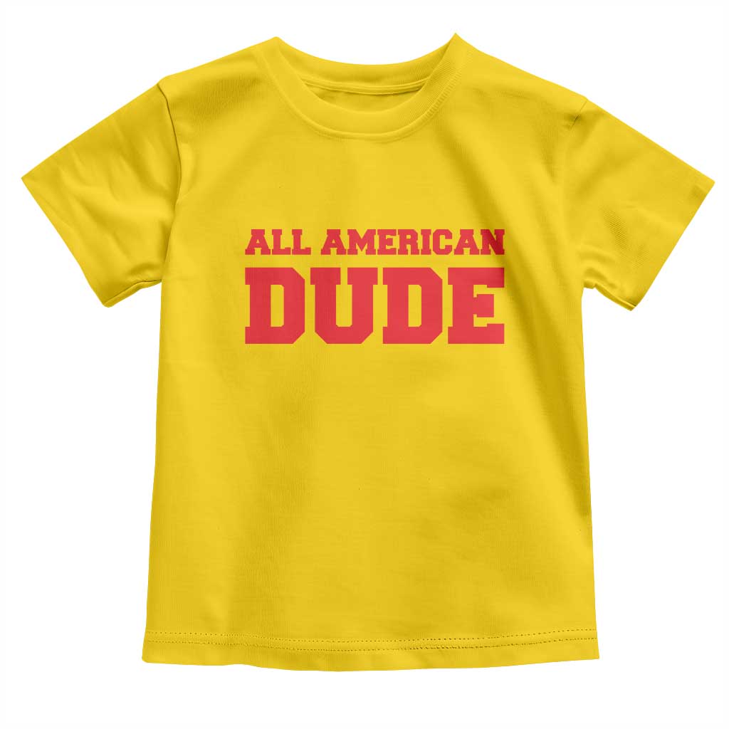 4th of July All American Dude Toddler T Shirt - Wonder Print Shop