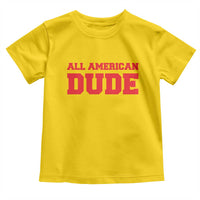 4th of July All American Dude Toddler T Shirt - Wonder Print Shop