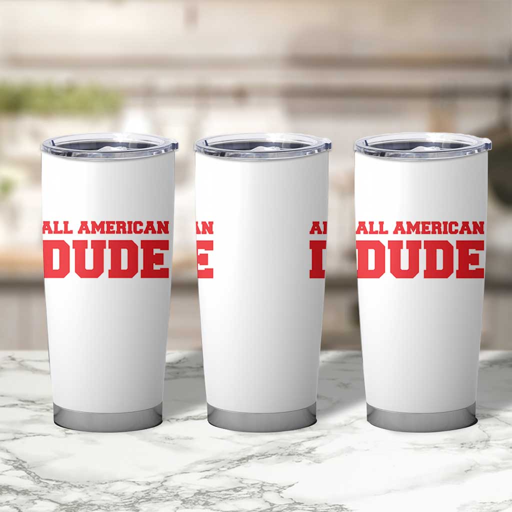 4th of July All American Dude Tumbler Cup - Wonder Print Shop