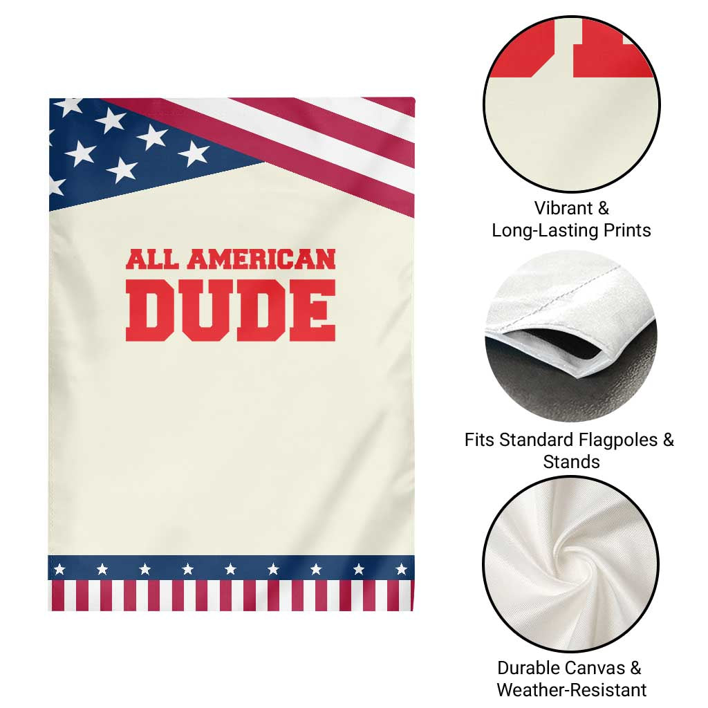 4th of July All American Dude Garden Flag