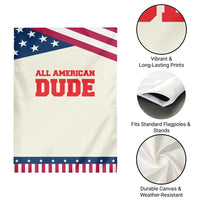 4th of July All American Dude Garden Flag