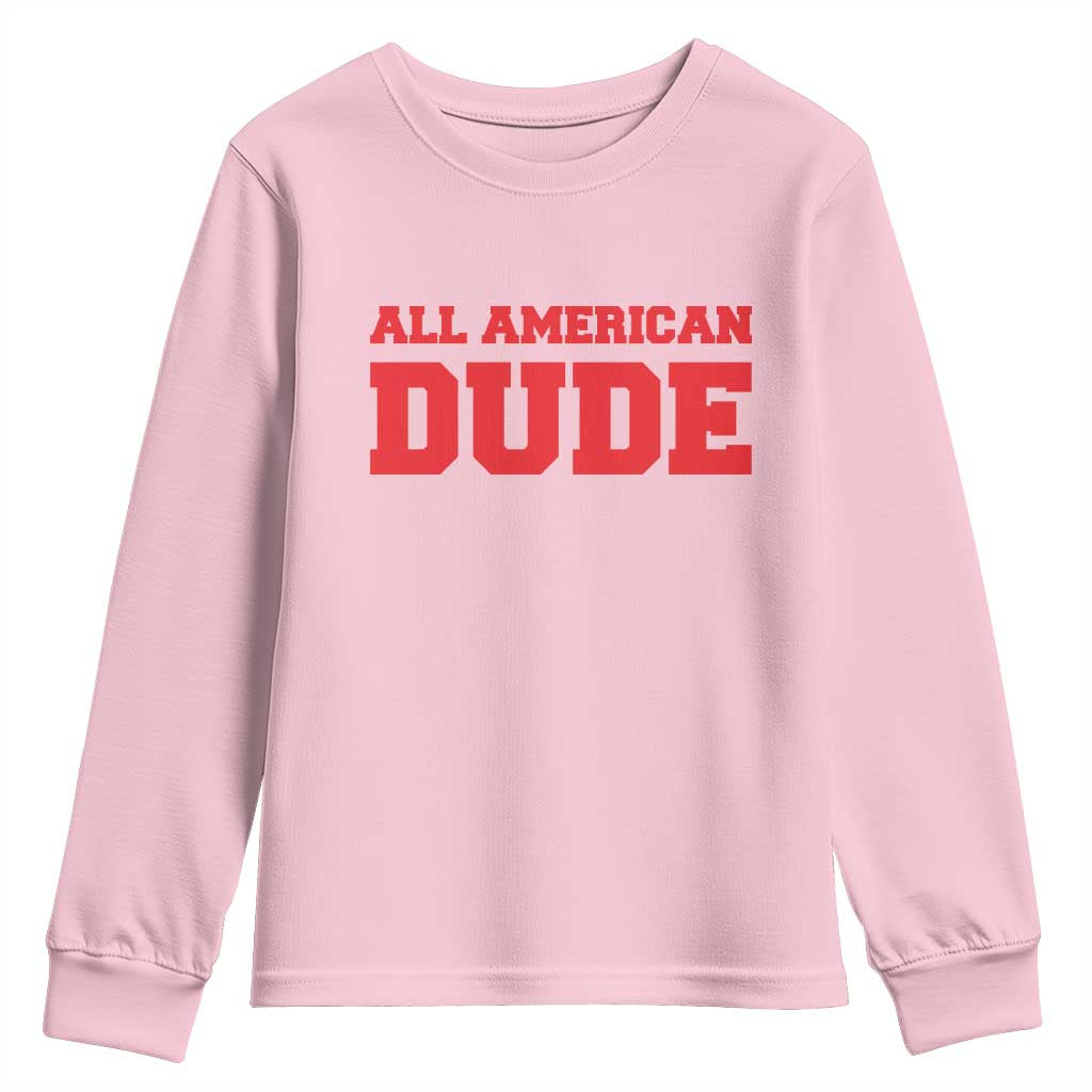 4th of July All American Dude Youth Sweatshirt - Wonder Print Shop