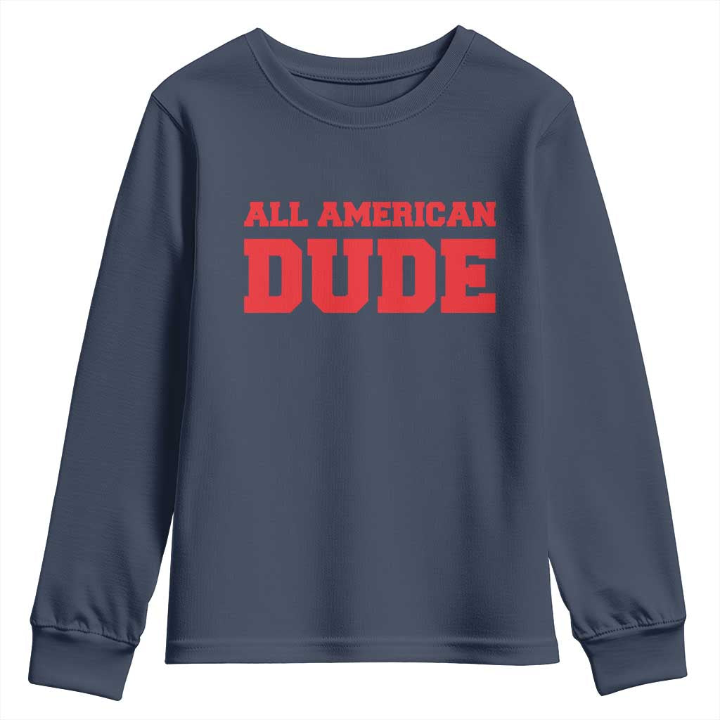 4th of July All American Dude Youth Sweatshirt - Wonder Print Shop
