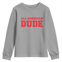 4th of July All American Dude Youth Sweatshirt - Wonder Print Shop