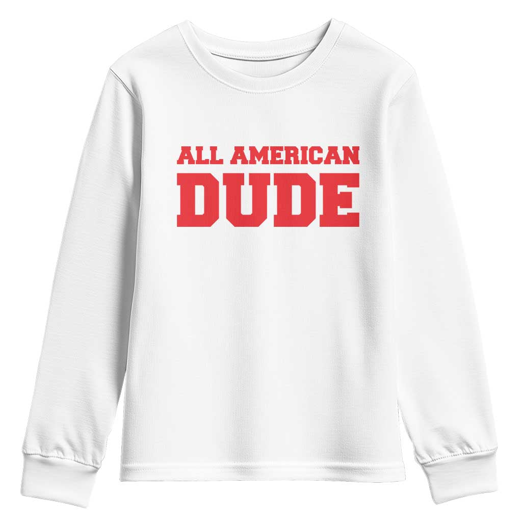 4th of July All American Dude Youth Sweatshirt - Wonder Print Shop
