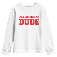 4th of July All American Dude Youth Sweatshirt - Wonder Print Shop