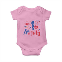 Newborn  My First 4th of July Baby Onesie Baby Infant Neutral Outfits Stars Stripe - Wonder Print Shop