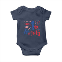 Newborn  My First 4th of July Baby Onesie Baby Infant Neutral Outfits Stars Stripe - Wonder Print Shop