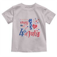 Newborn  My First 4th of July Toddler T Shirt Baby Infant Neutral Outfits Stars Stripe - Wonder Print Shop