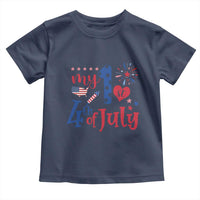 Newborn  My First 4th of July Toddler T Shirt Baby Infant Neutral Outfits Stars Stripe - Wonder Print Shop