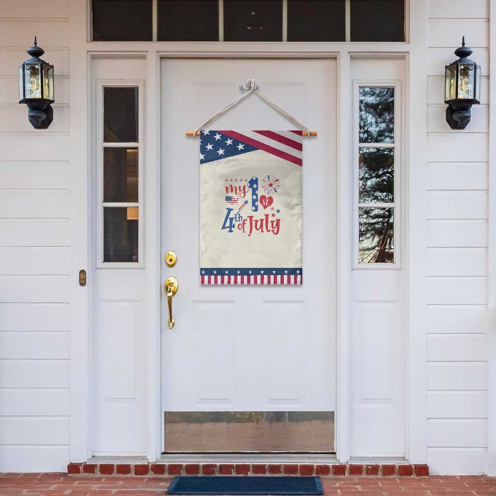 Newborn My First 4th of July Garden Flag Baby Infant Neutral Outfits Stars Stripe
