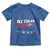 Newborn  My First 4th of July Toddler T Shirt Groovy Baby Infant Neutral Outfits Stars Stripe - Wonder Print Shop