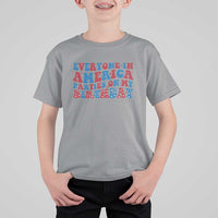 Everyone In America Parties On My Birthday T Shirt For Kid 4th Of July Birthday Party - Wonder Print Shop