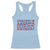 Everyone In America Parties On My Birthday Racerback Tank Top 4th Of July Birthday Party - Wonder Print Shop