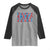 Everyone In America Parties On My Birthday Raglan Shirt 4th Of July Birthday Party - Wonder Print Shop