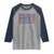 Everyone In America Parties On My Birthday Raglan Shirt 4th Of July Birthday Party - Wonder Print Shop